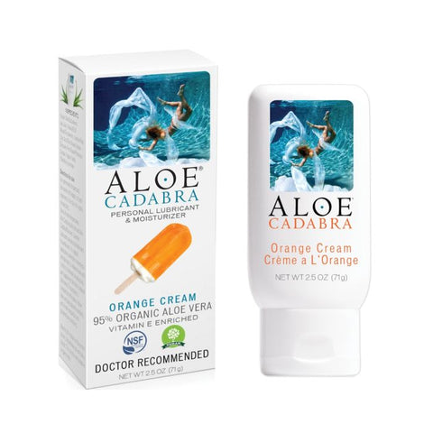 Aloe Cadabra Organic Lubricant - 2.5 oz Bottle Orange Cream