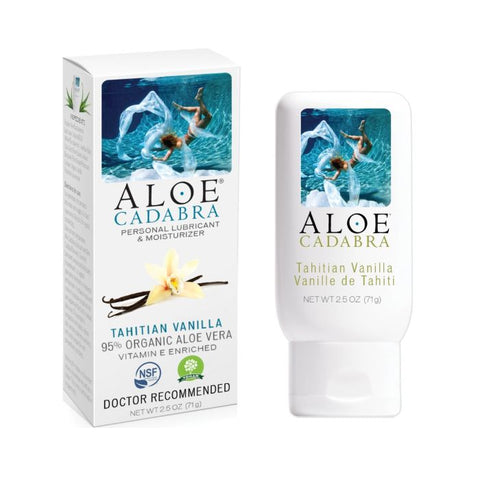 Aloe Cadabra Organic Lubricant - 2.5 oz Bottle Tahitian Vanilla