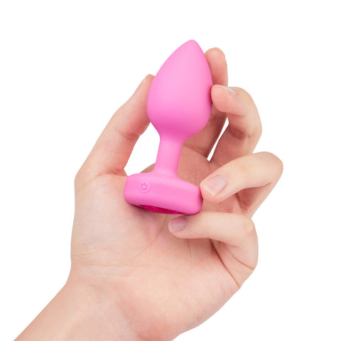 Heart Plug Vibrator - Pink Topaz | b-Vibe