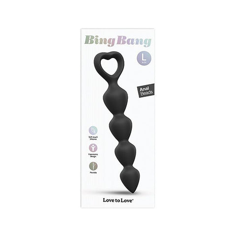 Love to Love Bing Bang Anal Bead - Black Onyx Large