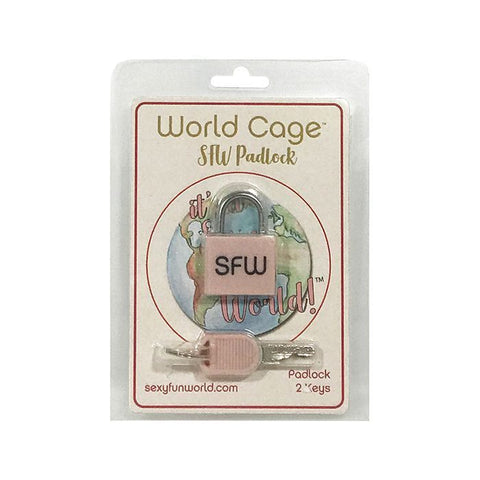 World Cage SFW Padlock w/2 Keys