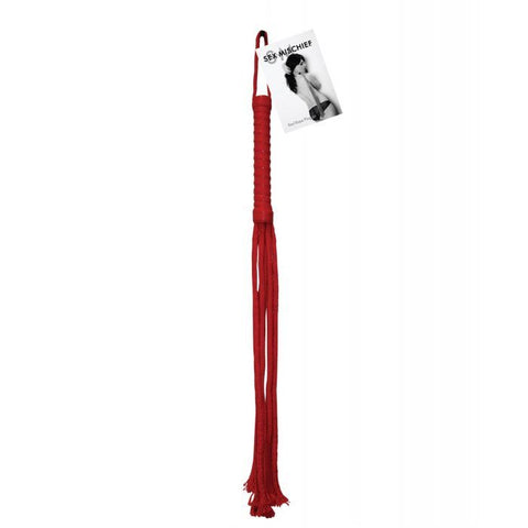 Sex & Mischief Rope Flogger - Red