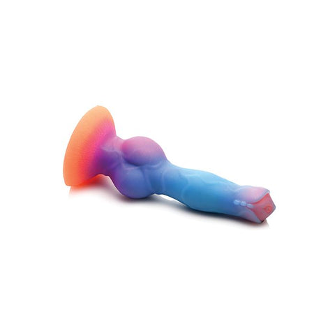 Space Cock Silicone Alien Dildo - Glow in the Dark