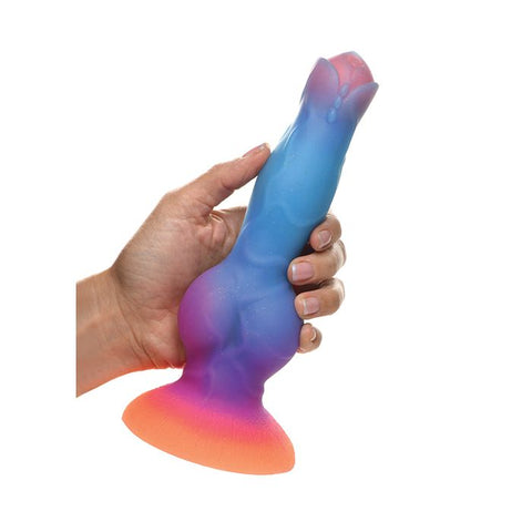 Space Cock Silicone Alien Dildo - Glow in the Dark