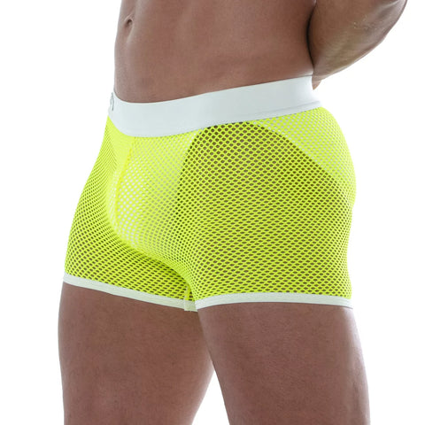 NEON MESH SHORTS YELLOW | TOF