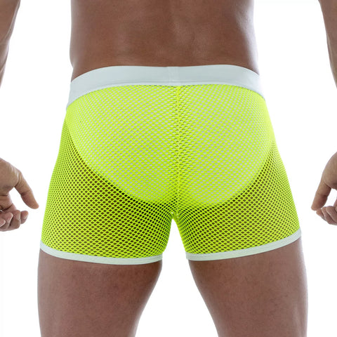 NEON MESH SHORTS YELLOW | TOF