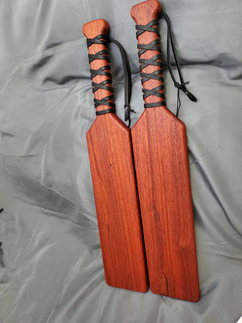 Weighted Hardwood Paddle | Wolfe Cross Dungeon Worx